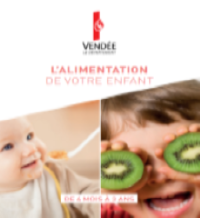 visuel de la brochure guide de l'alimentation de 4 mois à 3 ans